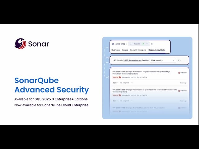 SonarQube Advanced Security now available for SonarQube Cloud Enterprise
